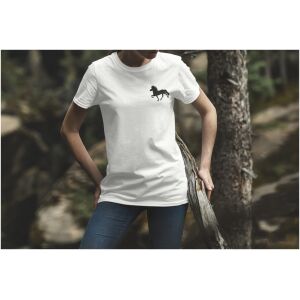 Tshirt wit Ijslandse paard