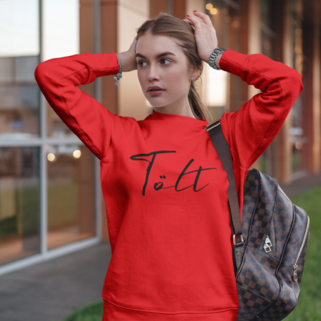 Sweater rood Ijslandse paard Tolt