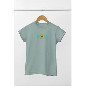 tshirt oversized sage mom zonnebloem