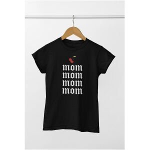 oversized tshirt zwart mom