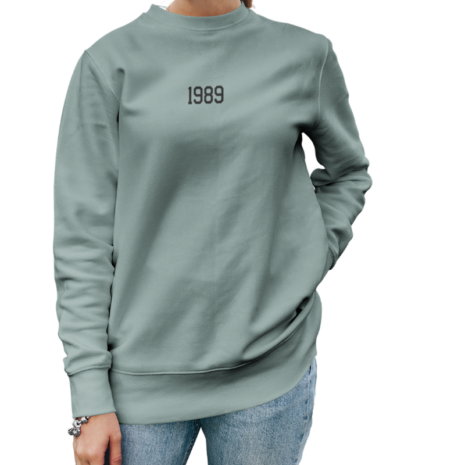 sweater organic sage geboortejaar