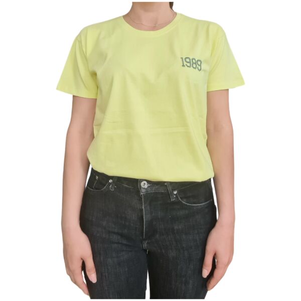 Organic oversized tshirt lime geboortejaar