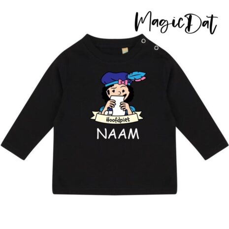 hoofdpiet meisje shirtje met naam