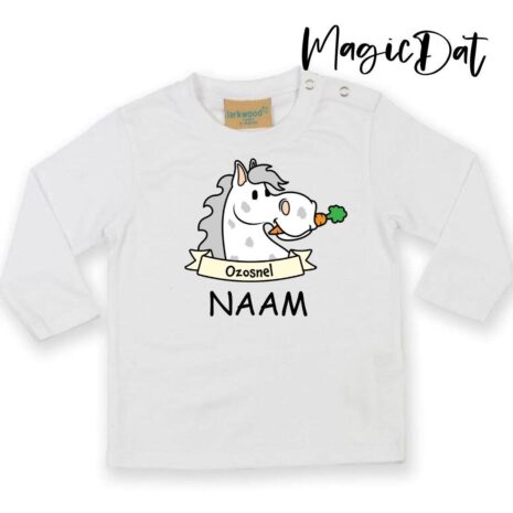 ozosnelwit shirtje met naam