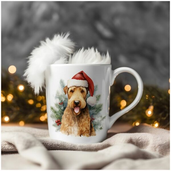 magicdatnl2023_Airedale_Terrier__Wear_Santa_Claus_Dress_backgro_be20cb8e-d9b1-4dda-b5df-cd5dfa626663-Smart Object-6-mug christmas