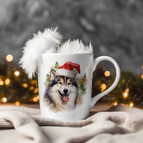 magicdatnl2023_Alaskan_Malamute__Wear_Santa_Claus_Dress_backgro_0d681ad1-3a76-4a76-8e11-66fb22d74613-Smart Object-8-mug christmas