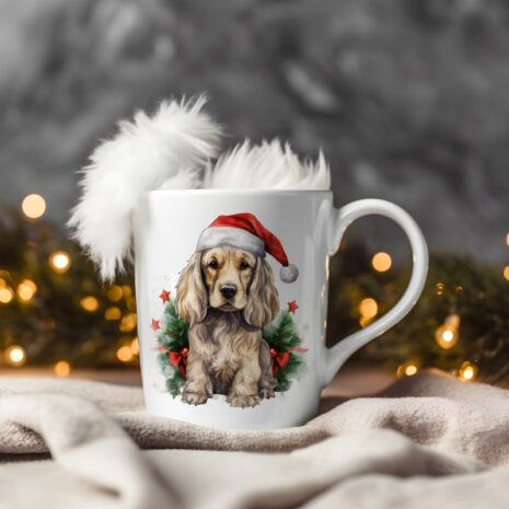 magicdatnl2023_American_Cocker_Spaniel__Wear_Santa_Claus_Dress__510391d8-95ed-4f32-b785-61a86d4e1c79-Smart Object-16-mug christmas