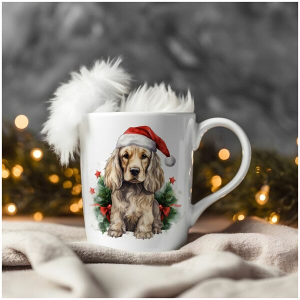 magicdatnl2023_American_Cocker_Spaniel__Wear_Santa_Claus_Dress__510391d8-95ed-4f32-b785-61a86d4e1c79-Smart Object-16-mug christmas