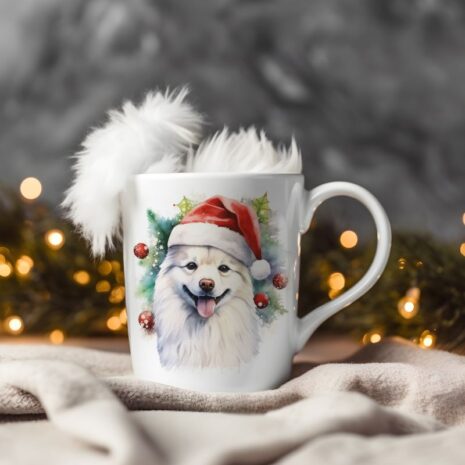 magicdatnl2023_American_Eskimo_Dog__Wear_Santa_Claus_Dress_back_4987a1a7-a9e6-414d-8bd8-8bf1e958b7a3-Smart Object-21-mug christmas