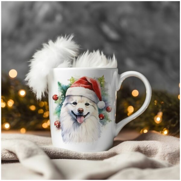 magicdatnl2023_American_Eskimo_Dog__Wear_Santa_Claus_Dress_back_4987a1a7-a9e6-414d-8bd8-8bf1e958b7a3-Smart Object-21-mug christmas