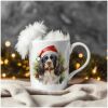 magicdatnl2023_Charles_Spaniel_Wear_Santa_Claus_Dress_backgroun_8d37a597-717c-4b53-aa06-79d8555fae6f-Smart Object-69-mug christmas