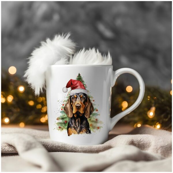 magicdatnl2023_Coonhound__Wear_Santa_Claus_Dress_background_Chr_8efe5ee4-d8d7-4570-80a0-ff86561bf912-Smart Object-88-mug christmas