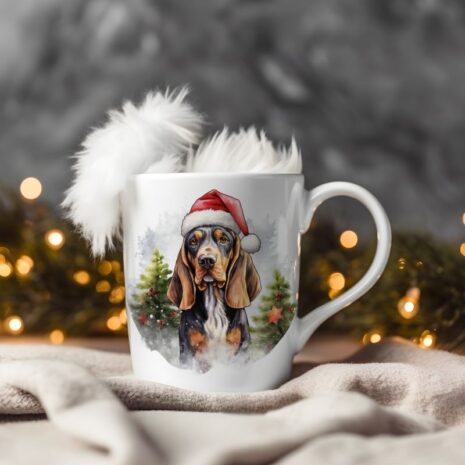 magicdatnl2023_Coonhound__Wear_Santa_Claus_Dress_background_Chr_9467f9b2-17cc-4830-967a-a0bdee75d939-Smart Object-89-mug christmas