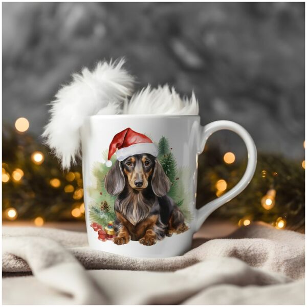 magicdatnl2023_Dachshund_Longhair__Wear_Santa_Claus_Dress_backg_0b5b30af-4891-4e37-8cfd-6e367683edb1-Smart Object-91-mug christmas