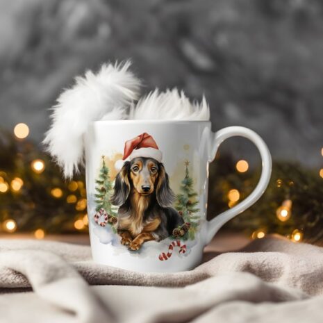 magicdatnl2023_Dachshund_Longhair__Wear_Santa_Claus_Dress_backg_fbff9557-dd85-4b47-99e9-4092666a11d1-Smart Object-93-mug christmas