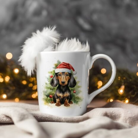 magicdatnl2023_Dachshund_Shorthair__Wear_Santa_Claus_Dress_back_82deaf51-93a5-46bd-bf1e-84d4107ecb2b-Smart Object-96-mug christmas