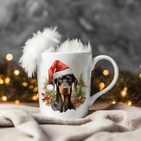 magicdatnl2023_Doberman_Pinscher__Wear_Santa_Claus_Dress_backgr_86f90bf1-2ca5-423d-9c97-6e81993a21fa-Smart Object-103-mug christmas