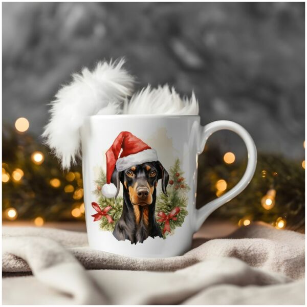 magicdatnl2023_Doberman_Pinscher__Wear_Santa_Claus_Dress_backgr_86f90bf1-2ca5-423d-9c97-6e81993a21fa-Smart Object-103-mug christmas