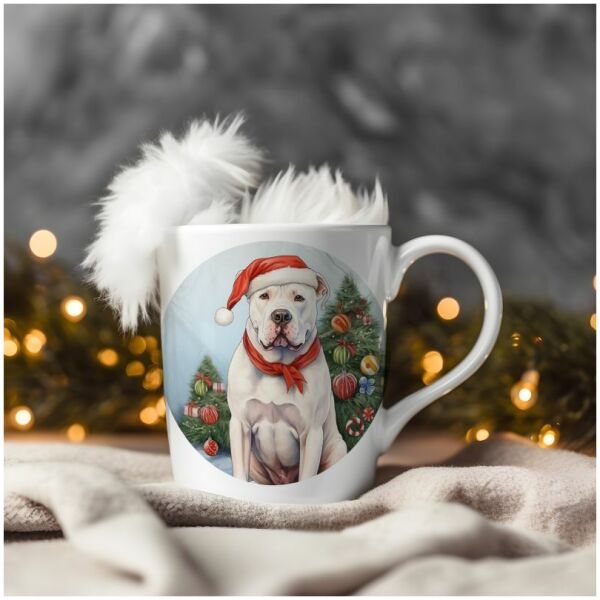 magicdatnl2023_Dogo_Argentino__Wear_Santa_Claus_Dress_backgroun_0c84671a-1671-444c-9c68-531e58f74a73-Smart Object-108-mug christmas