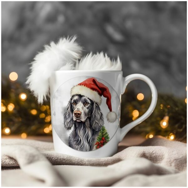 magicdatnl2023_English_Setter__Wear_Santa_Claus_Dress_backgroun_307482e7-2a38-4751-b484-17c63b9e52fc-Smart Object-125-mug christmas