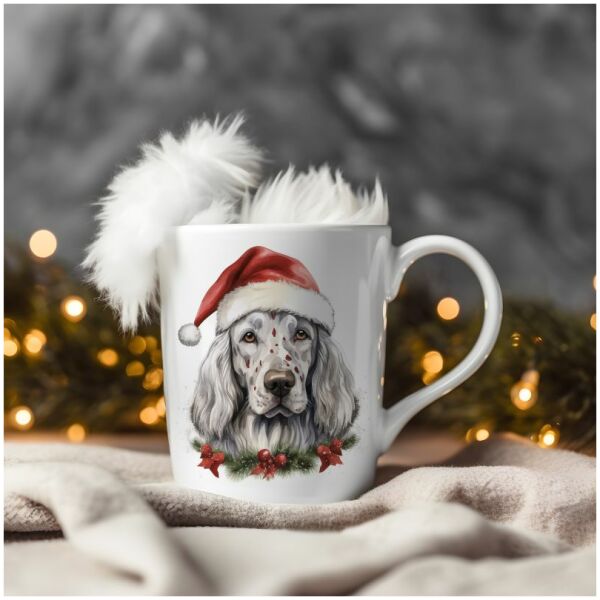 magicdatnl2023_English_Setter__Wear_Santa_Claus_Dress_backgroun_8045aaae-1d6c-49a6-b8df-cee7fe23f858-Smart Object-127-mug christmas