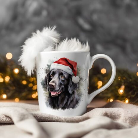 magicdatnl2023_Flatcoated_Retriever__Wear_Santa_Claus_Dress_bac_90160928-ccde-4ad3-9faa-5d0a699b220e-Smart Object-136-mug christmas