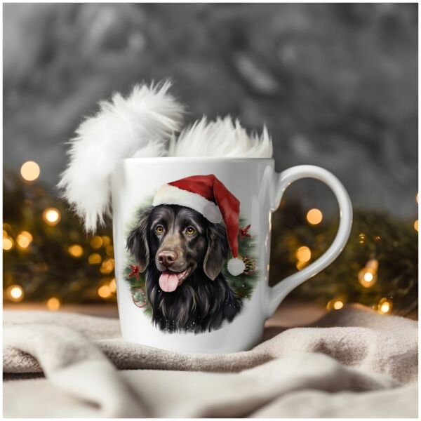 magicdatnl2023_Flatcoated_Retriever__Wear_Santa_Claus_Dress_bac_e0369450-e3fb-4d3d-9a8d-4c6b31fe8de1-Smart Object-139-mug christmas