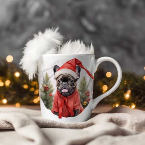 magicdatnl2023_French_Bulldog__Wear_Santa_Claus_Dress_backgroun_16d50685-4587-4ac6-ac3a-4077a9e3aef2-Smart Object-144-mug christmas