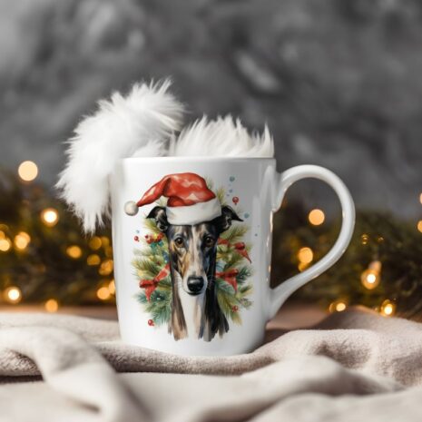 magicdatnl2023_Greyhound__Wear_Santa_Claus_Dress_background_Chr_0fc356af-436d-4fe6-94f6-5bd4ae2af6b7-Smart Object-178-mug christmas