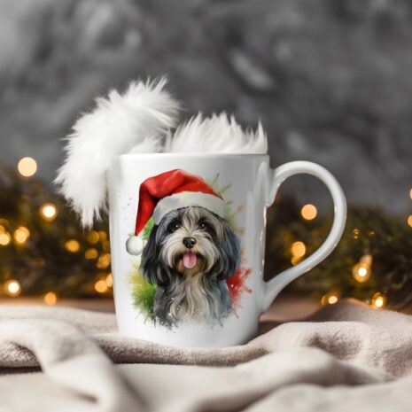 magicdatnl2023_Havanese_Dog__Wear_Santa_Claus_Dress_background__0fc63388-e4e4-492e-850a-bdfaaeeeff75-Smart Object-181-mug christmas