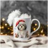 magicdatnl2023_Havanese_Dog__Wear_Santa_Claus_Dress_background__1b96aeab-fc55-4ac4-a84c-6261fce226a3-Smart Object-182-mug christmas