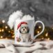 magicdatnl2023_Havanese_Dog__Wear_Santa_Claus_Dress_background__1b96aeab-fc55-4ac4-a84c-6261fce226a3-Smart Object-182-mug christmas