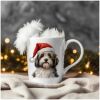 magicdatnl2023_Havanese_Dog__Wear_Santa_Claus_Dress_background__9530fcca-d997-447a-83d7-1007fa0e7d29-Smart Object-184-mug christmas