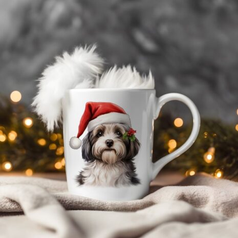 magicdatnl2023_Havanese_Dog__Wear_Santa_Claus_Dress_background__9530fcca-d997-447a-83d7-1007fa0e7d29-Smart Object-184-mug christmas