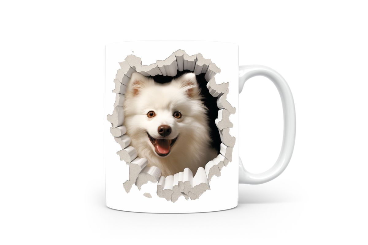 Mok Japaanse spitz hond - Afbeelding 6