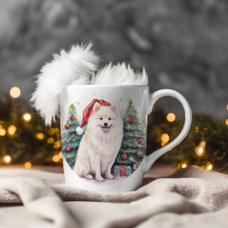 magicdatnl2023_Japanese_Spitz__Wear_Santa_Claus_Dress_backgroun_5cfd8bf4-bfbc-49ea-a29c-f734c9c319a3-Smart Object-195-mug christmas