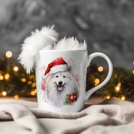 magicdatnl2023_Japanese_Spitz__Wear_Santa_Claus_Dress_backgroun_9158b40d-76b8-4ea8-b80b-6750863b868b-Smart Object-197-mug christmas