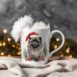 magicdatnl2023_Keeshond__Wear_Santa_Claus_Dress_background_Chri_4c355c32-cce2-4b33-a8f8-d28226859c2f-Smart Object-198-mug christmas