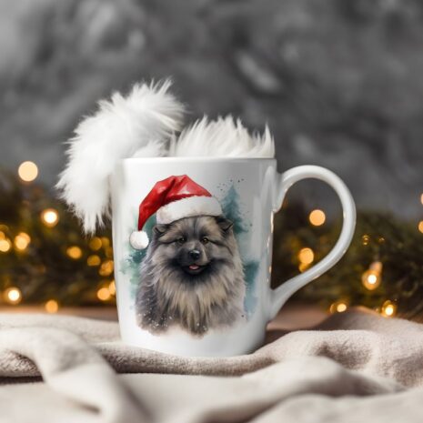 magicdatnl2023_Keeshond__Wear_Santa_Claus_Dress_background_Chri_b9e5431d-27f1-45fd-aaf6-a318a3b4f6a9-Smart Object-200-mug christmas