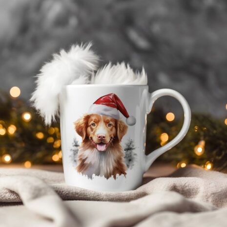 magicdatnl2023_Nova_Scotia_Duck_Tolling_Retriever__Wear_Santa_C_2c266192-0b94-4bcf-96d0-d76e4e5b2ed9-Smart Object-233-mug christmas