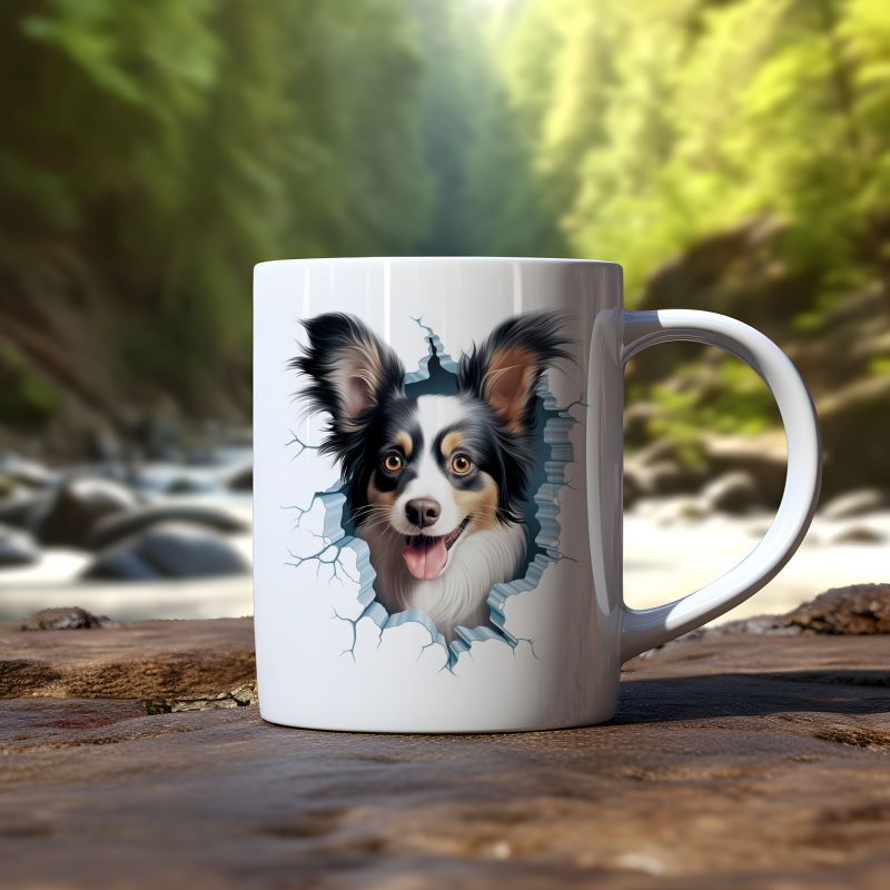 Mok Papllon Hond Mok Papllon hond - Afbeelding 3