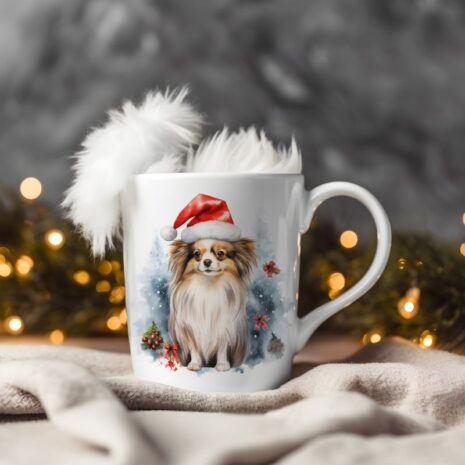 magicdatnl2023_Papillon__Wear_Santa_Claus_Dress_background_Chri_62cc4a4e-1672-4584-8347-273ec867a7d7-Smart Object-242-mug christmas