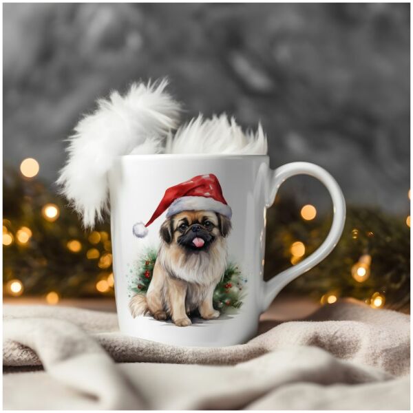 magicdatnl2023_Pekingese__Wear_Santa_Claus_Dress_background_Chr_4b2e403a-ca15-4f76-8260-18ca7f71726c-Smart Object-249-mug christmas