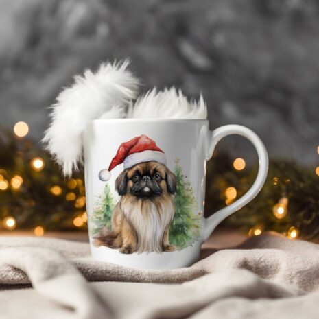 magicdatnl2023_Pekingese__Wear_Santa_Claus_Dress_background_Chr_f83590cc-21d2-473b-8e14-7a24e9c03cc0-Smart Object-254-mug christmas