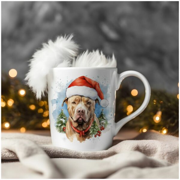 magicdatnl2023_Pitbull__Wear_Santa_Claus_Dress_background_Chris_d7b1bd2b-a2ae-437e-b39a-ce2874d66cbe-Smart Object-261-mug christmas