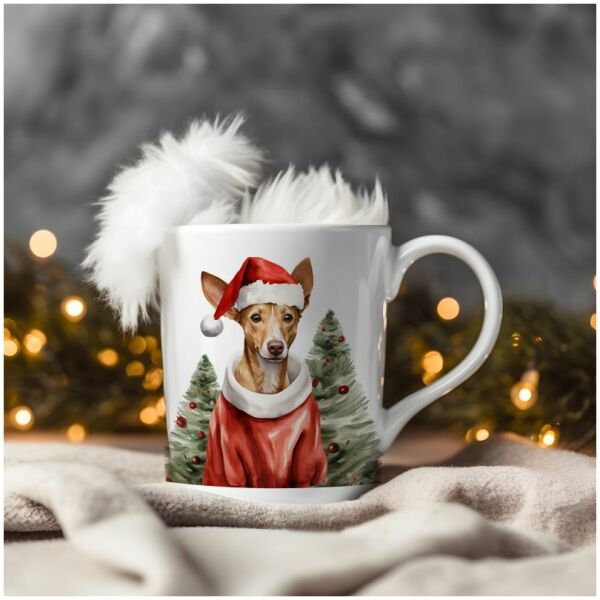 magicdatnl2023_Podenco_Ibicenco__Wear_Santa_Claus_Dress_backgro_40891121-3885-465c-b3ae-398a0a094cbe-Smart Object-264-mug christmas