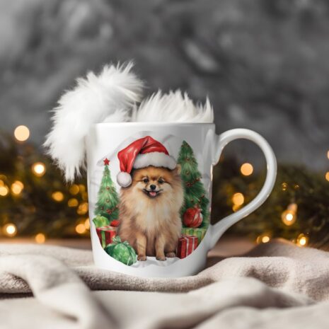 magicdatnl2023_Pomeranian__Wear_Santa_Claus_Dress_background_Ch_3bfa7548-84d6-49b3-bd16-46ba4db1425b-Smart Object-270-mug christmas