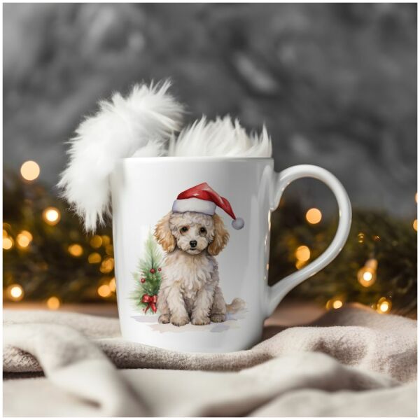 magicdatnl2023_Poodle_Miniature__Wear_Santa_Claus_Dress_backgro_854ddd62-af7a-4301-acc7-8a9a625f24c5-Smart Object-278-mug christmas