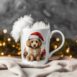 magicdatnl2023_Poodle_Miniature__Wear_Santa_Claus_Dress_backgro_e666573a-b42b-4b13-90fb-24f8ececef07-Smart Object-281-mug christmas