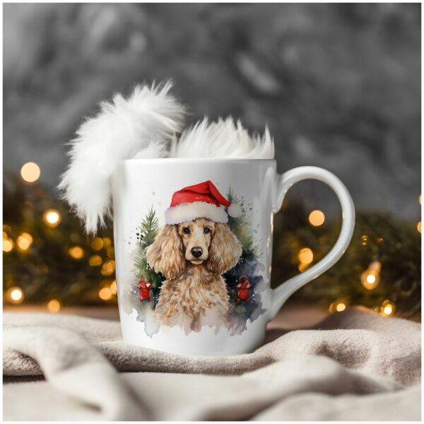 magicdatnl2023_Poodle_Standard__Wear_Santa_Claus_Dress_backgrou_528f0b43-e754-4d3e-9891-b8a3e1cd7ed0-Smart Object-283-mug christmas